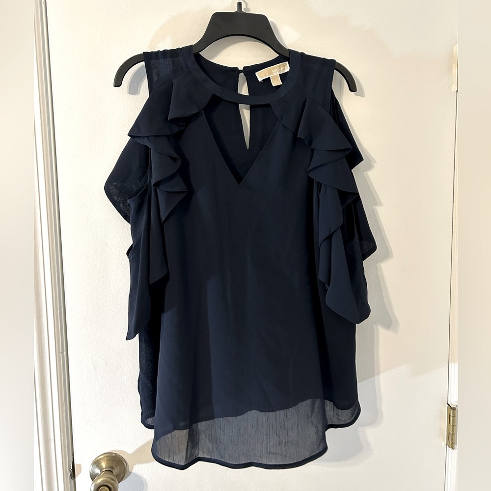 Michael Kors Navy Sleeveless Top